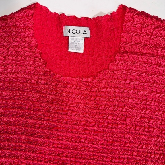 Nicola Women’s Sleeveless Blouse Stretch Pink  Size Medium - Picture 6 of 6